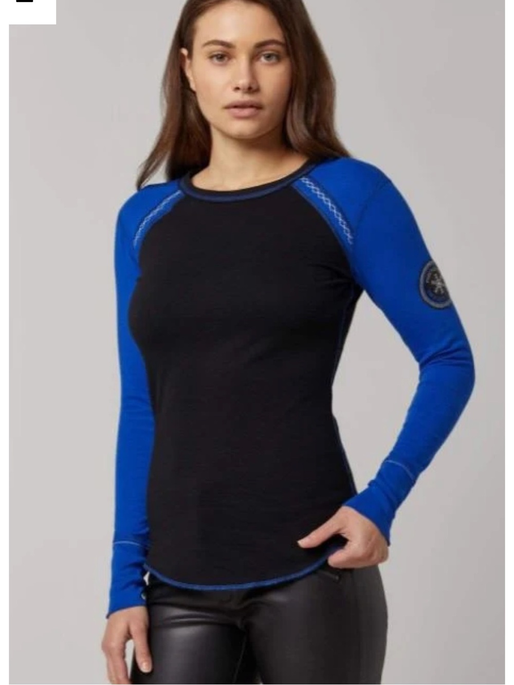 Alp N Rock Skye Crew Long Sleeve Top With Patch Details